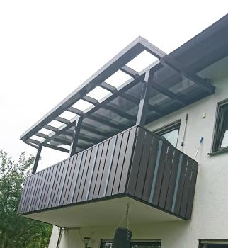 Aluminium Balkonüberdachung Musterbild 1